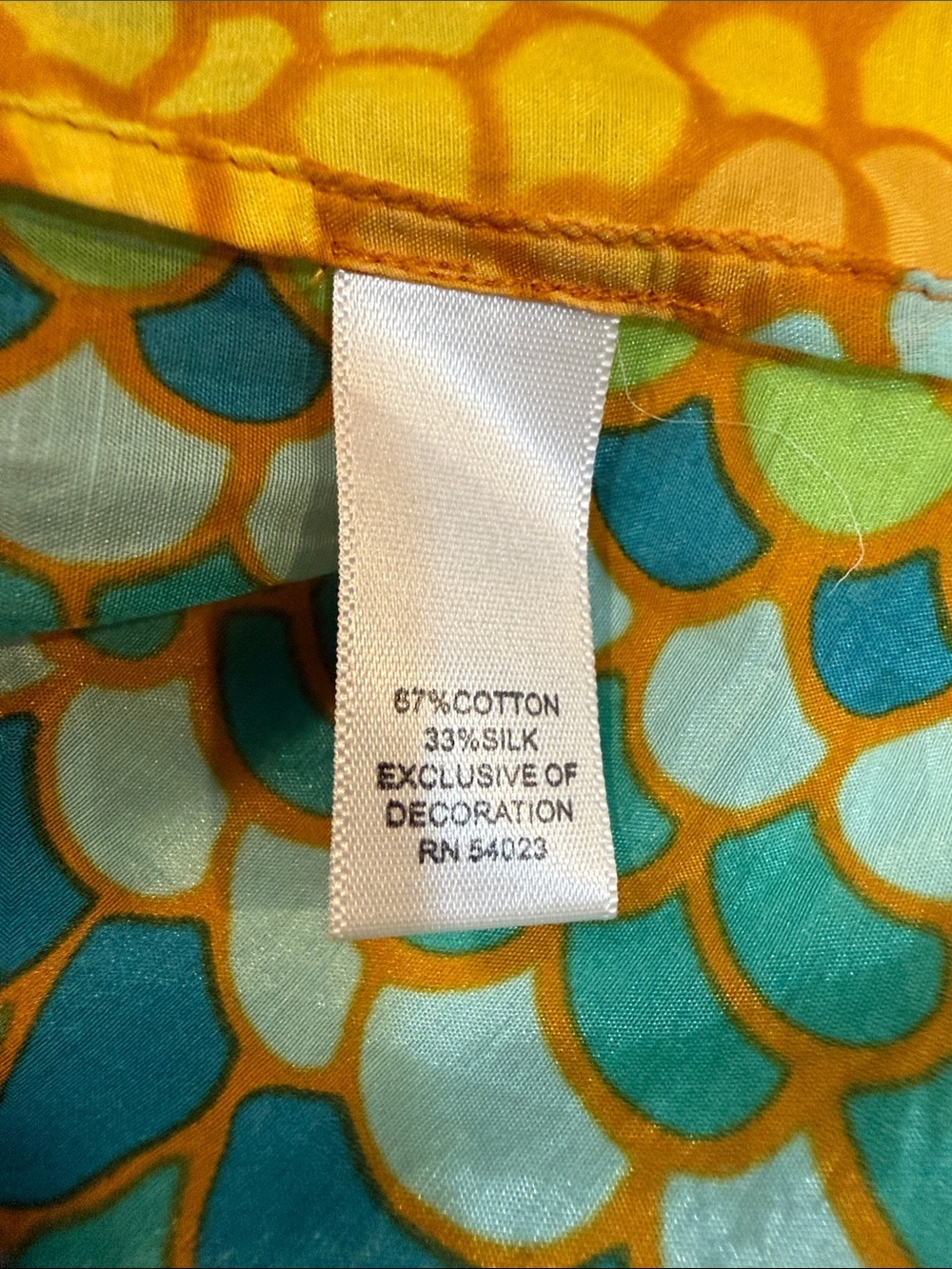 Banana Republic Trina Turk Summer 2012 Silk Blend Tunic Blouse Size 4 - Picture 12 of 14